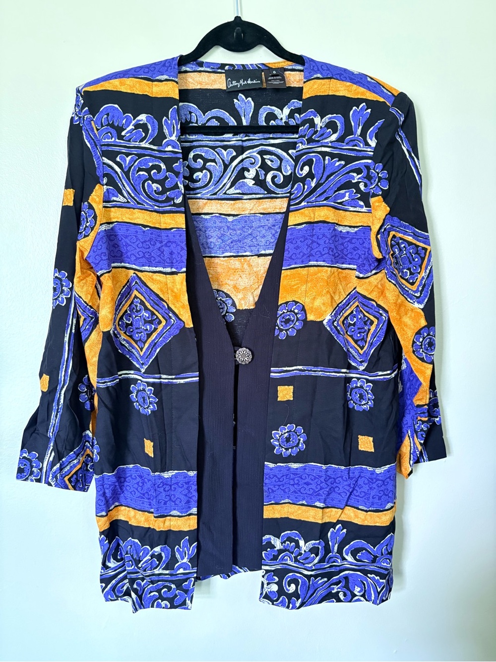 Anthony Mark Hankins Vintage 90s Abstract Blazer Size 6
